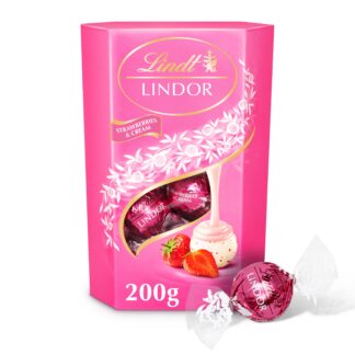 LINDOR Strawberries & Cream Cornet 200g B2B