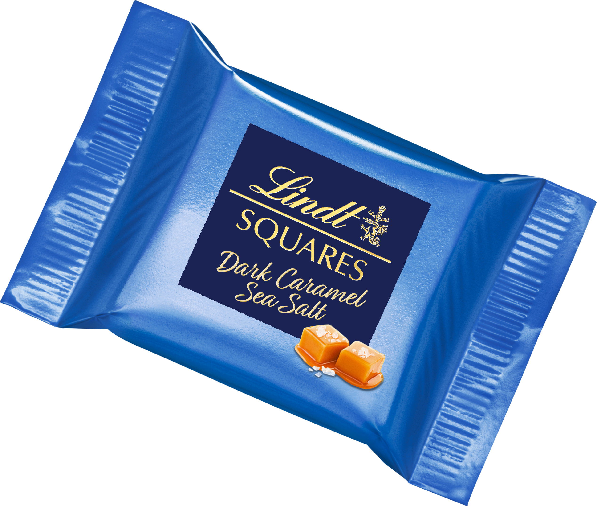 SQUARES Dark Caramel Sea Salt Bag 144g - Lindt Online Shop