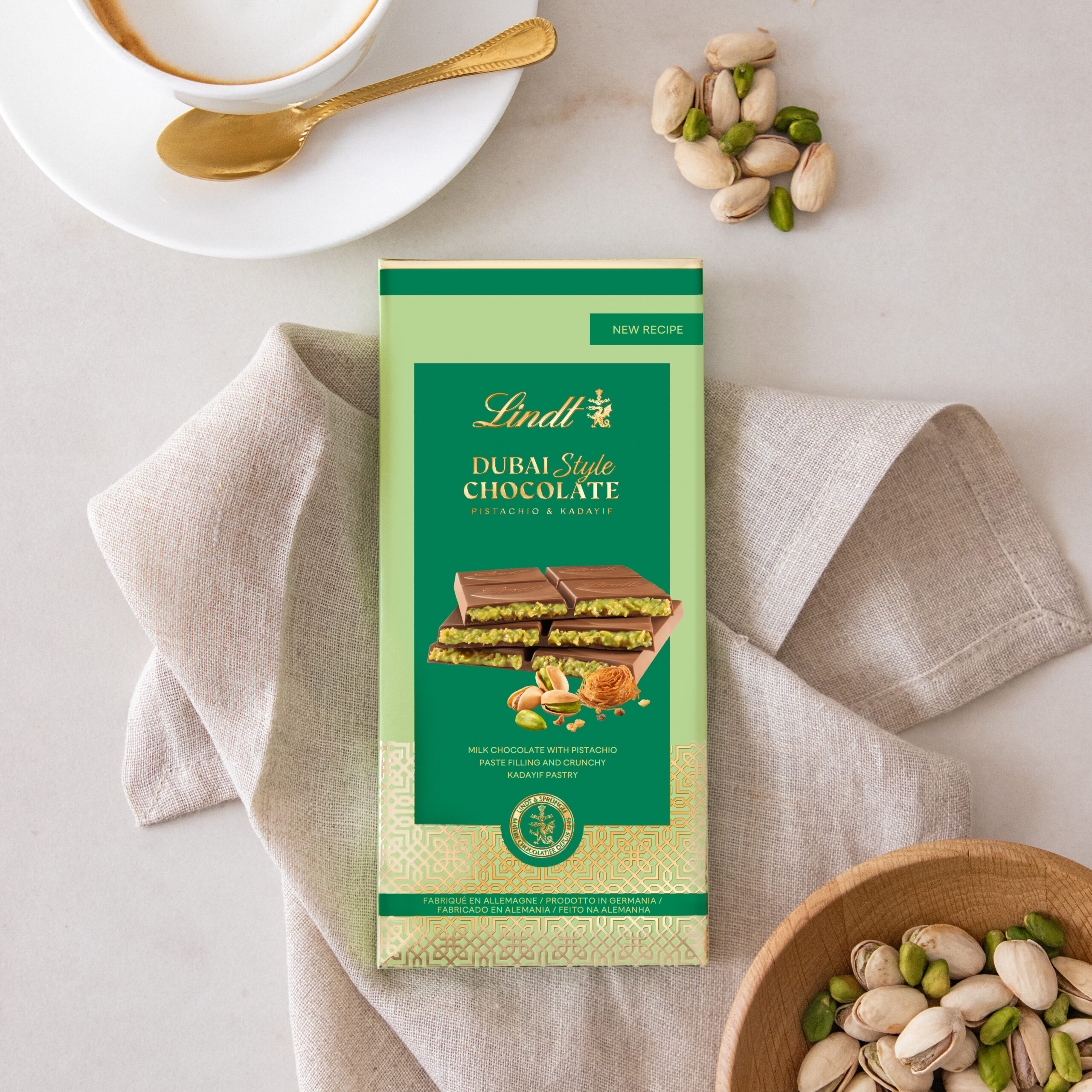 Dubai Style Slab Milk 145g - Lindt Online Shop