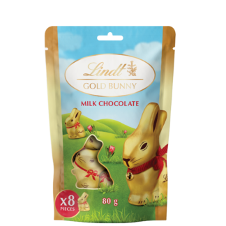 Gold Bunny Pouch Bag Milk 80g