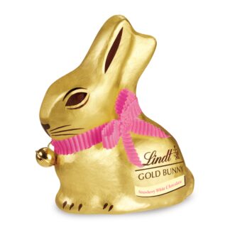 Gold Bunny Strawberry White 100g