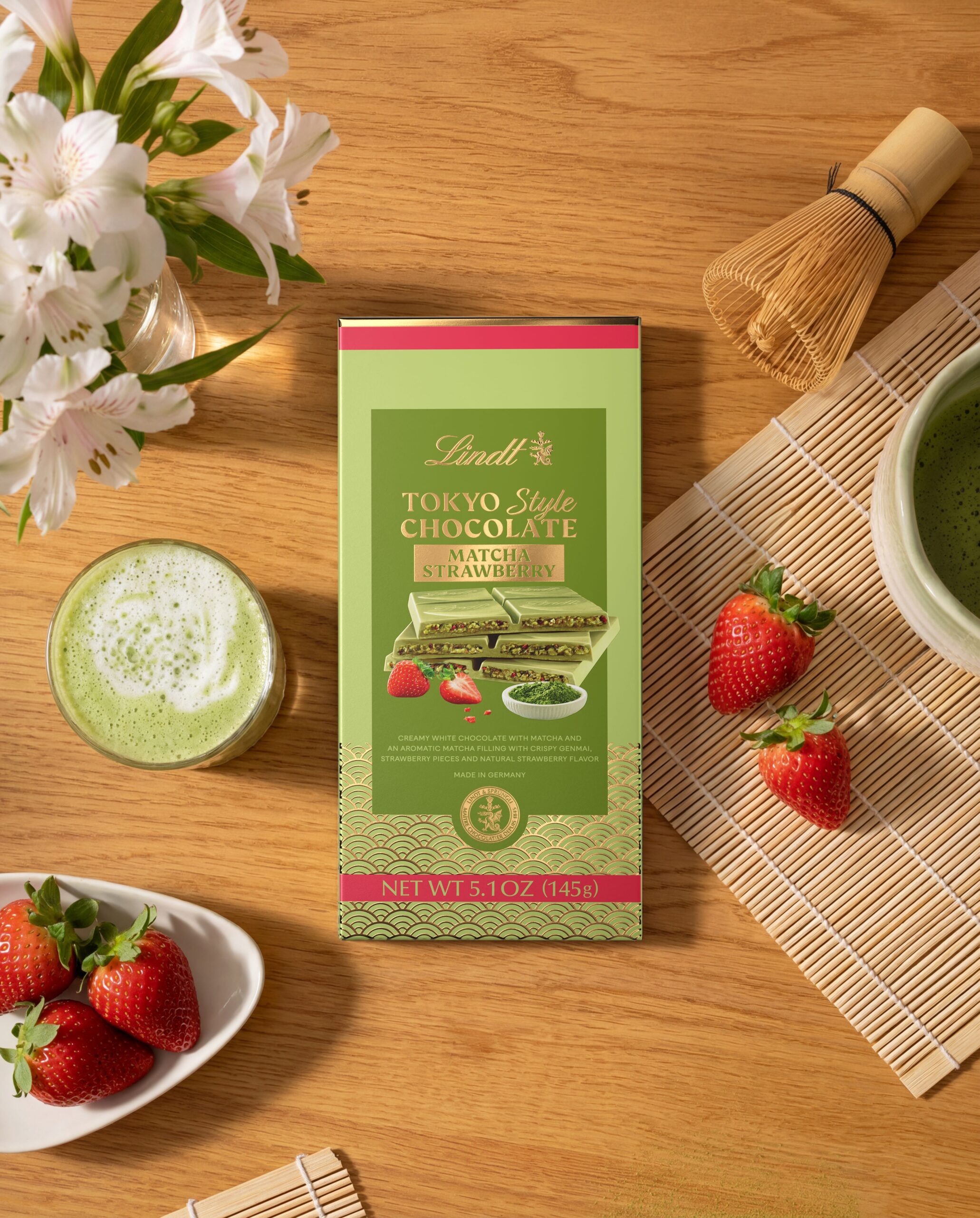 Tokyo Style Chocolate - White Chocolate Matcha Strawberry 145g - Image 3